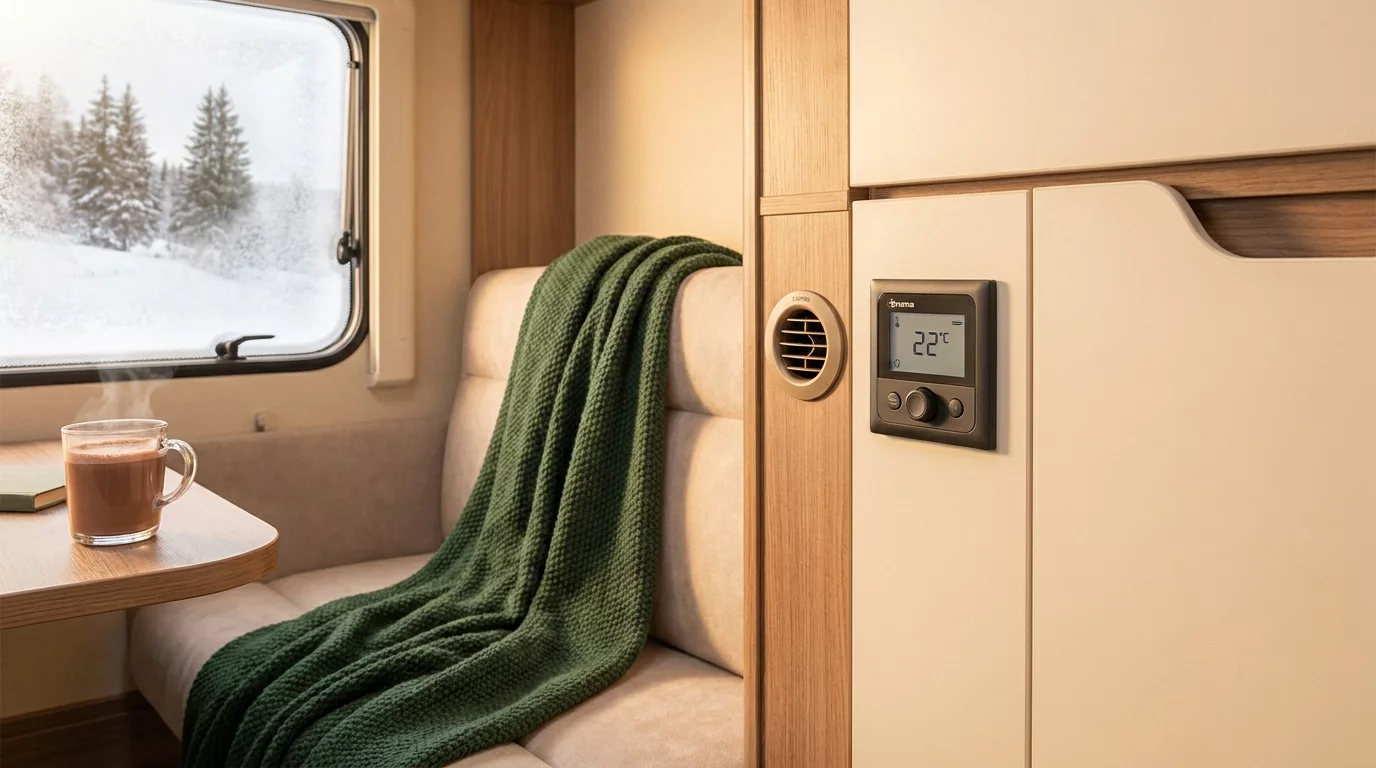 Chauffage Truma installe dans camping-car